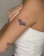 Stylized Tribal Wing Design