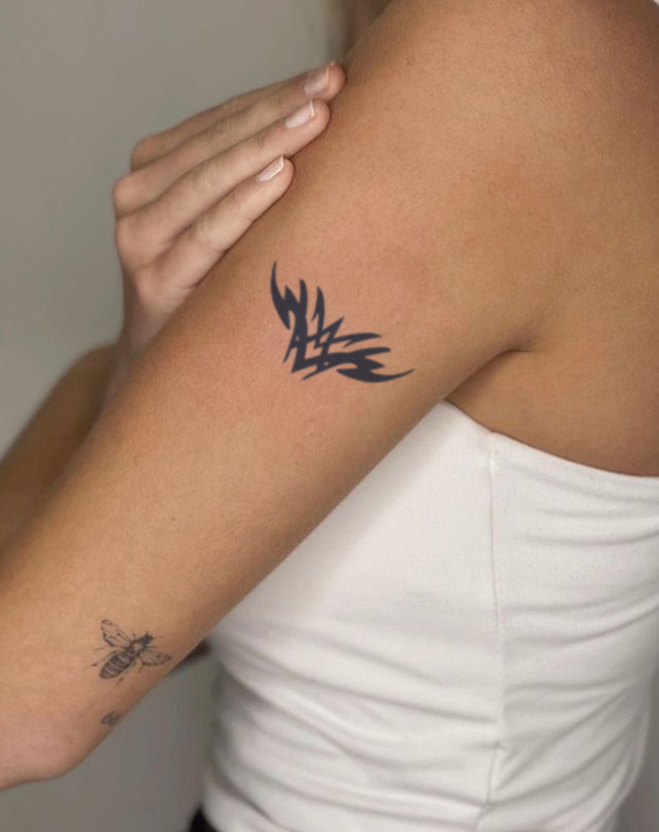 Stylized Tribal Wing Design