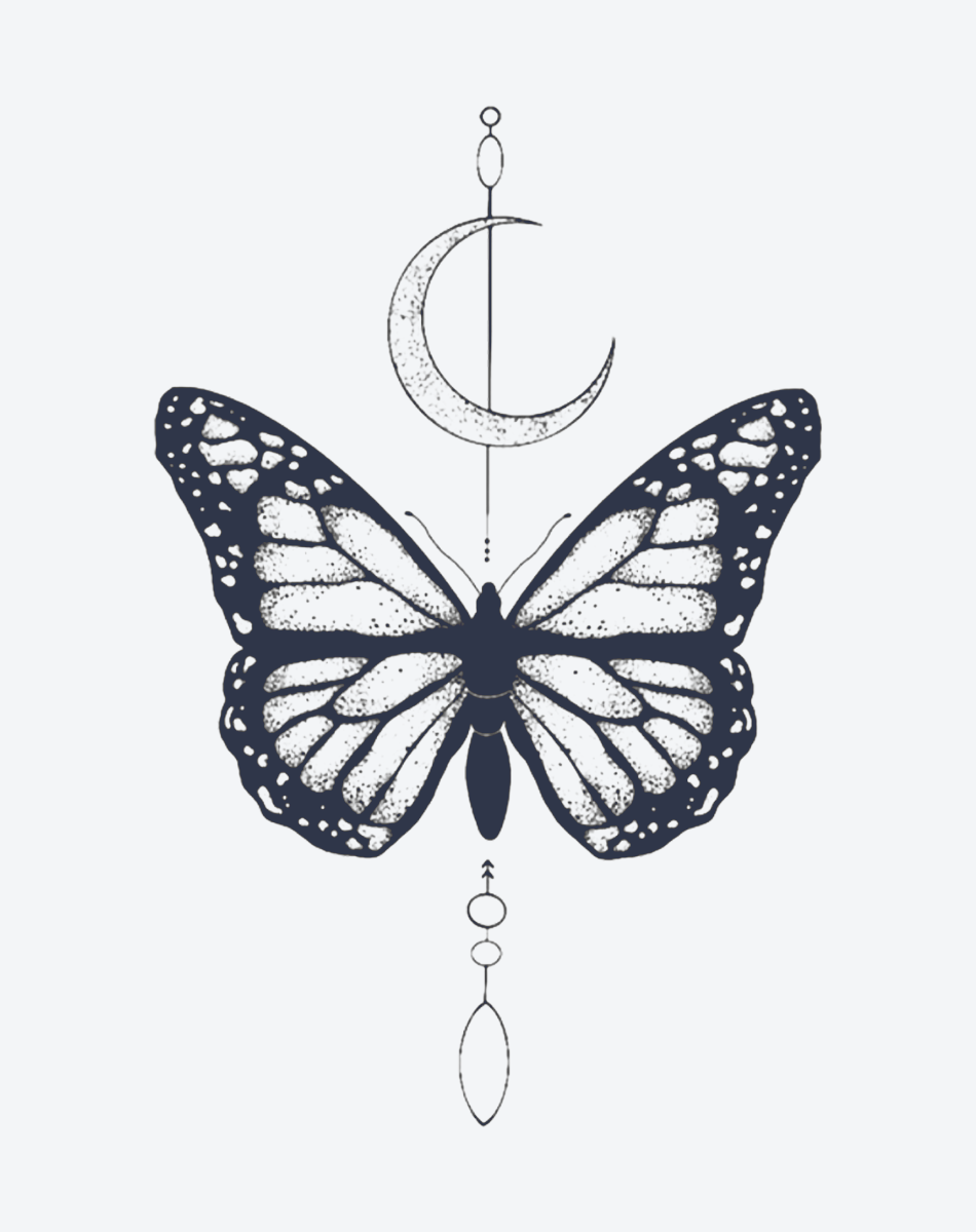 Celestial Butterfly & Moon