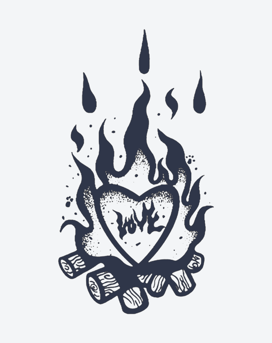 Passion Flame Heart Art