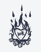 Passion Flame Heart Art