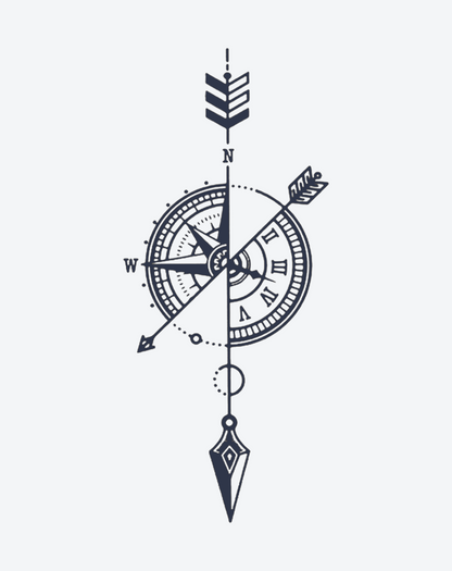 Journey Path Compass Time