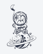 Kosmischer Teddybär-Wanderer