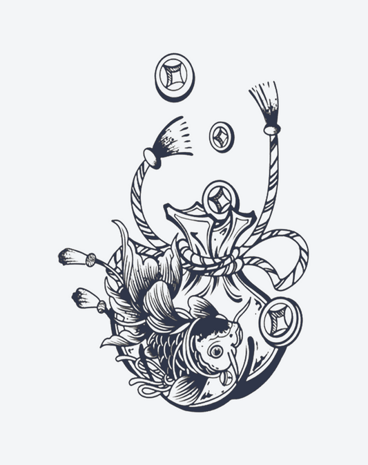 Lucky Koi Money Bag