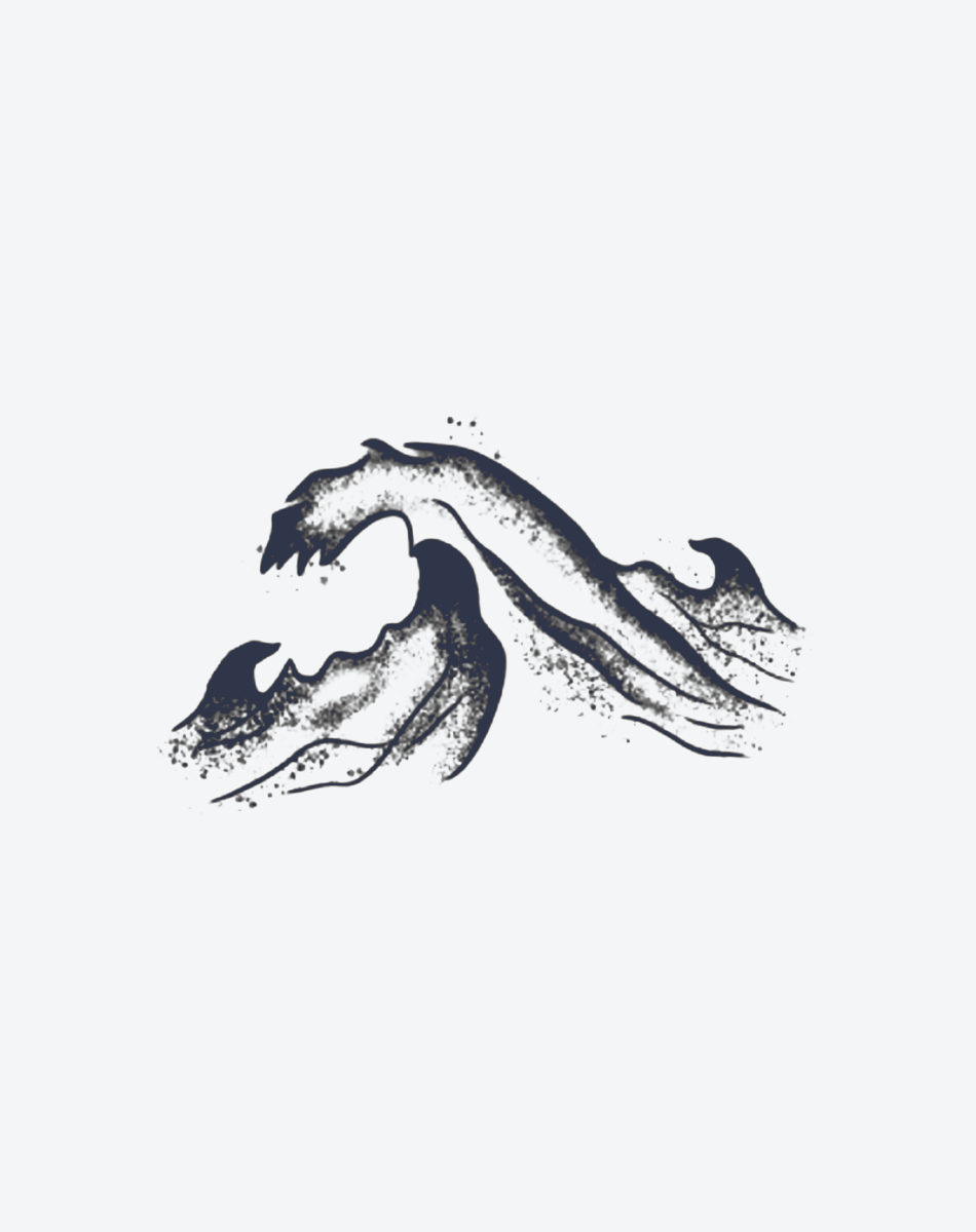 Japanische Ozeanwelle