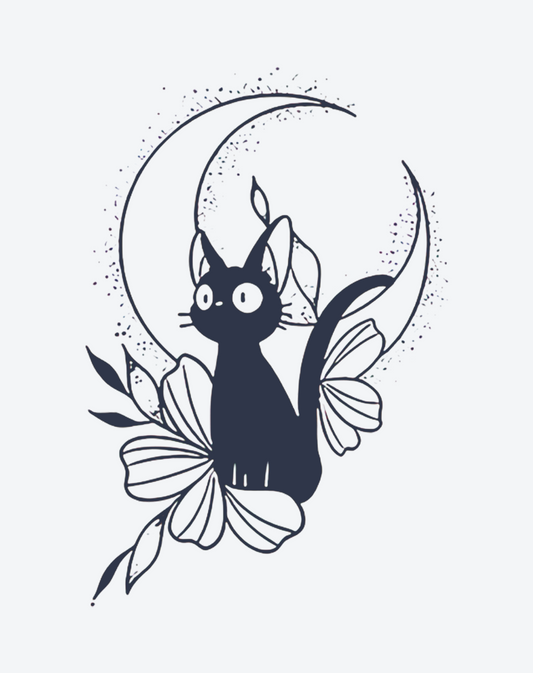 月の開花猫