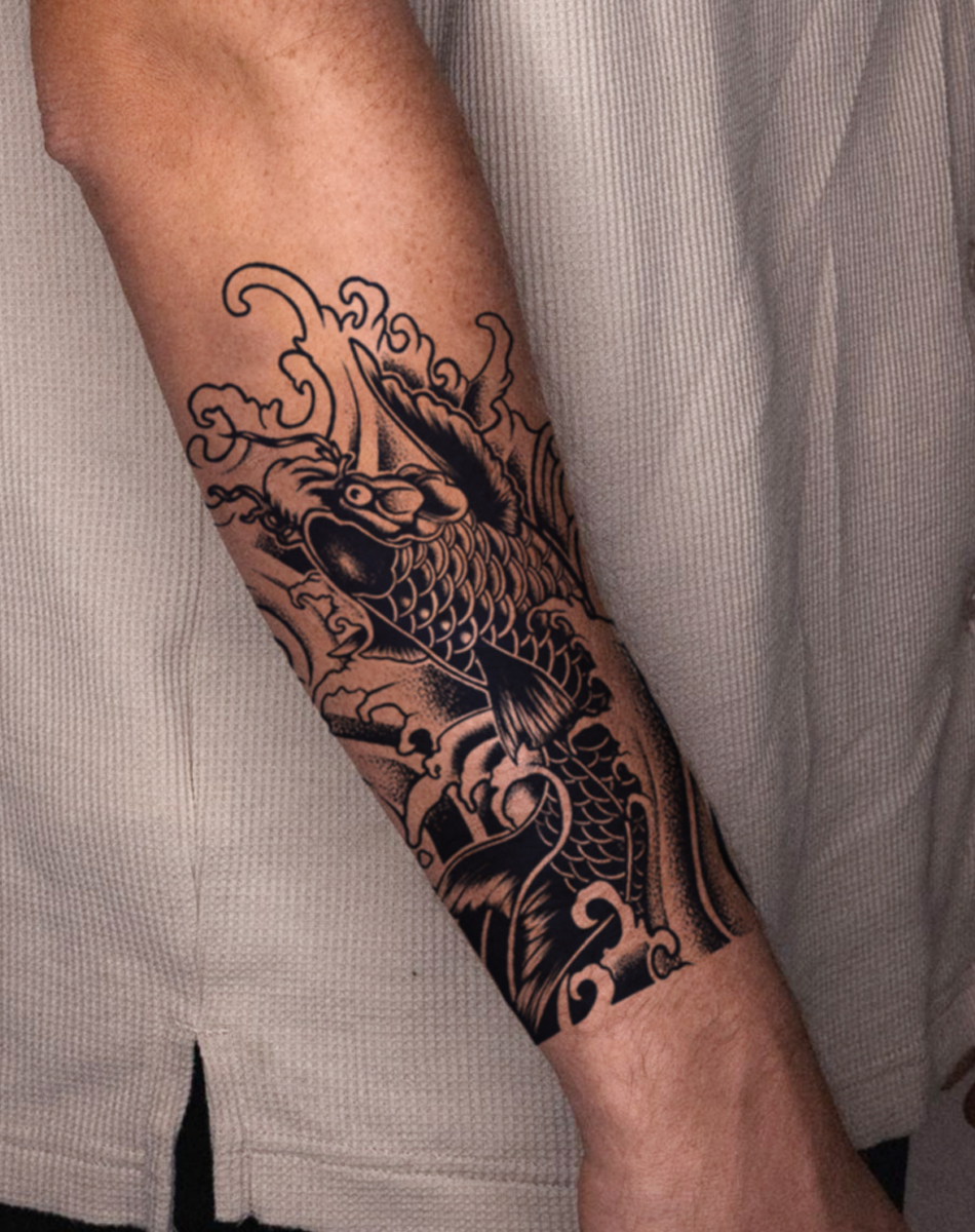 Koi Flower Arm