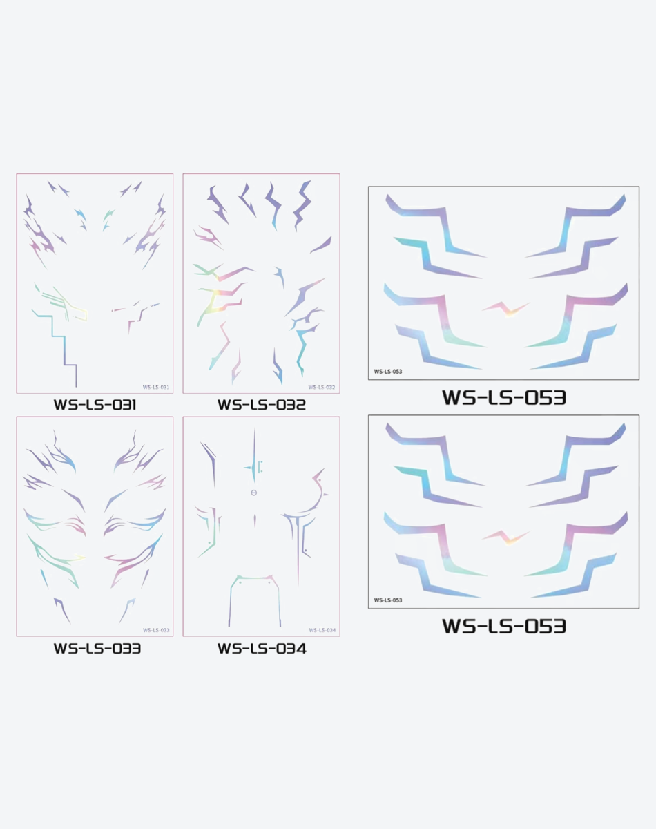 Cyber Volt Face Decals