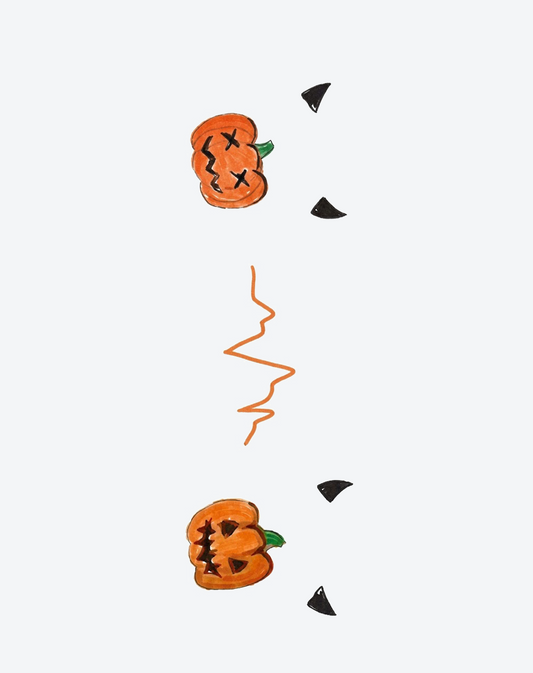 Pumpkin Scribble Tattoo