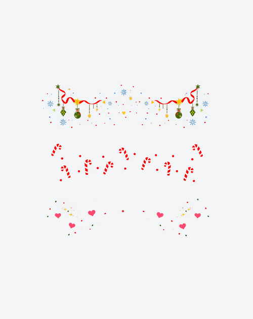 Christmas Sweetheart Face Tattoo Set