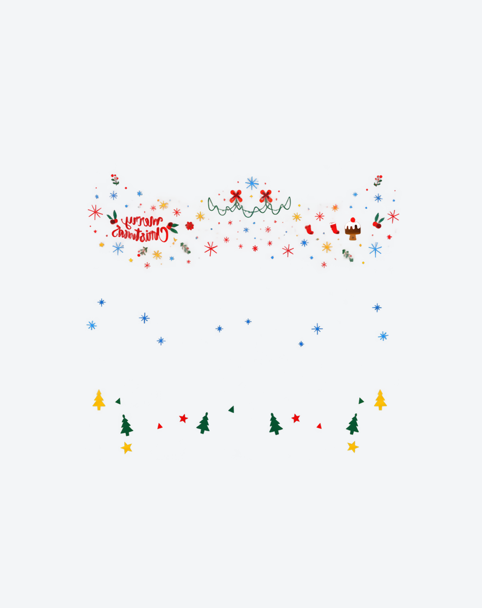 Christmas Twinkle Face Tattoo Set