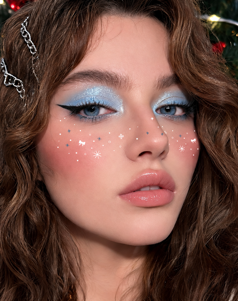 Christmas Twinkle Face Tattoo Set