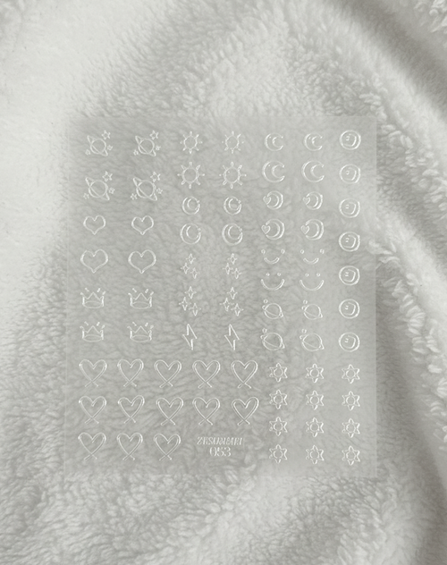 Cosmic Symbols Nail Stickers (2 Pieces)