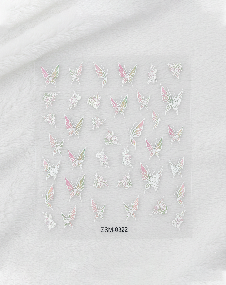 Pastel Flutter & Bloom (2 Pieces)