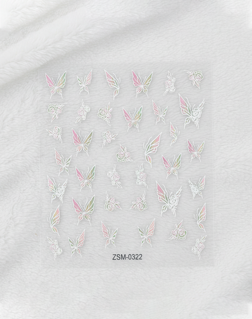 Pastel Flutter & Bloom (2 Pieces)