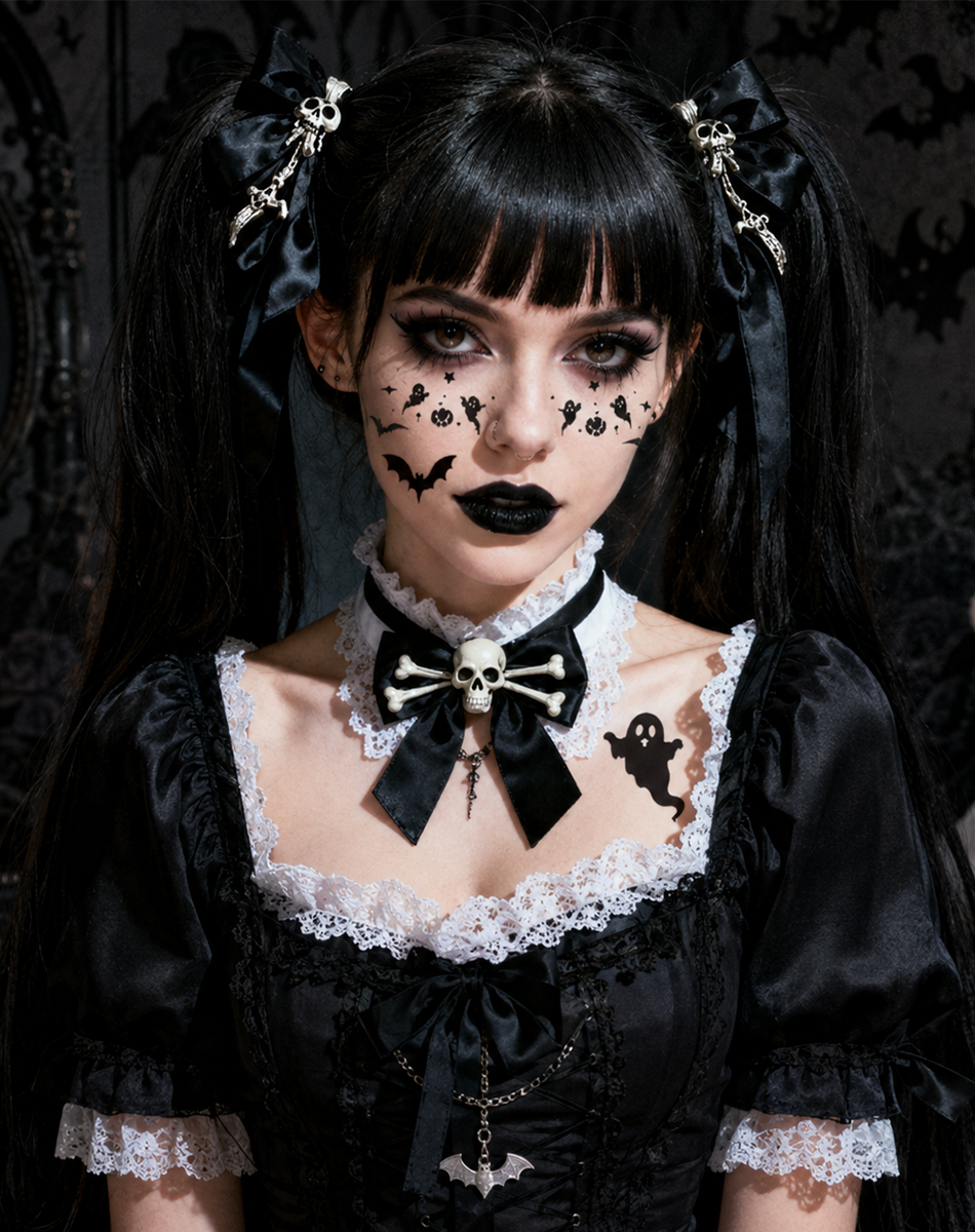 Halloween Spider & Ghost Temporary Tattoos