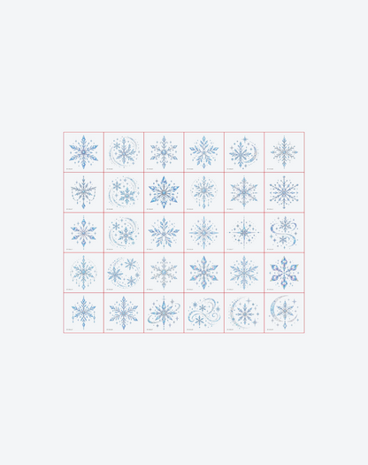 Crystal Snowfall – 30 Designs Snowflake