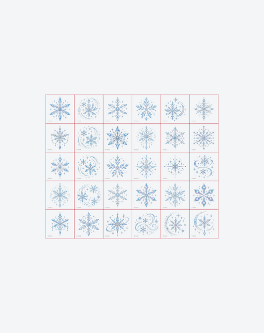 Crystal Snowfall – 30 Designs Snowflake