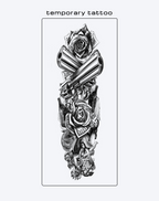 Knight of the Dark - Thorn & Rose Fake Tattoos