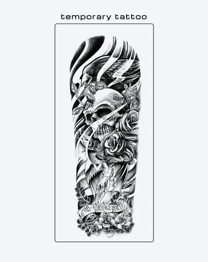 Knight of the Dark - Thorn & Rose Fake Tattoos