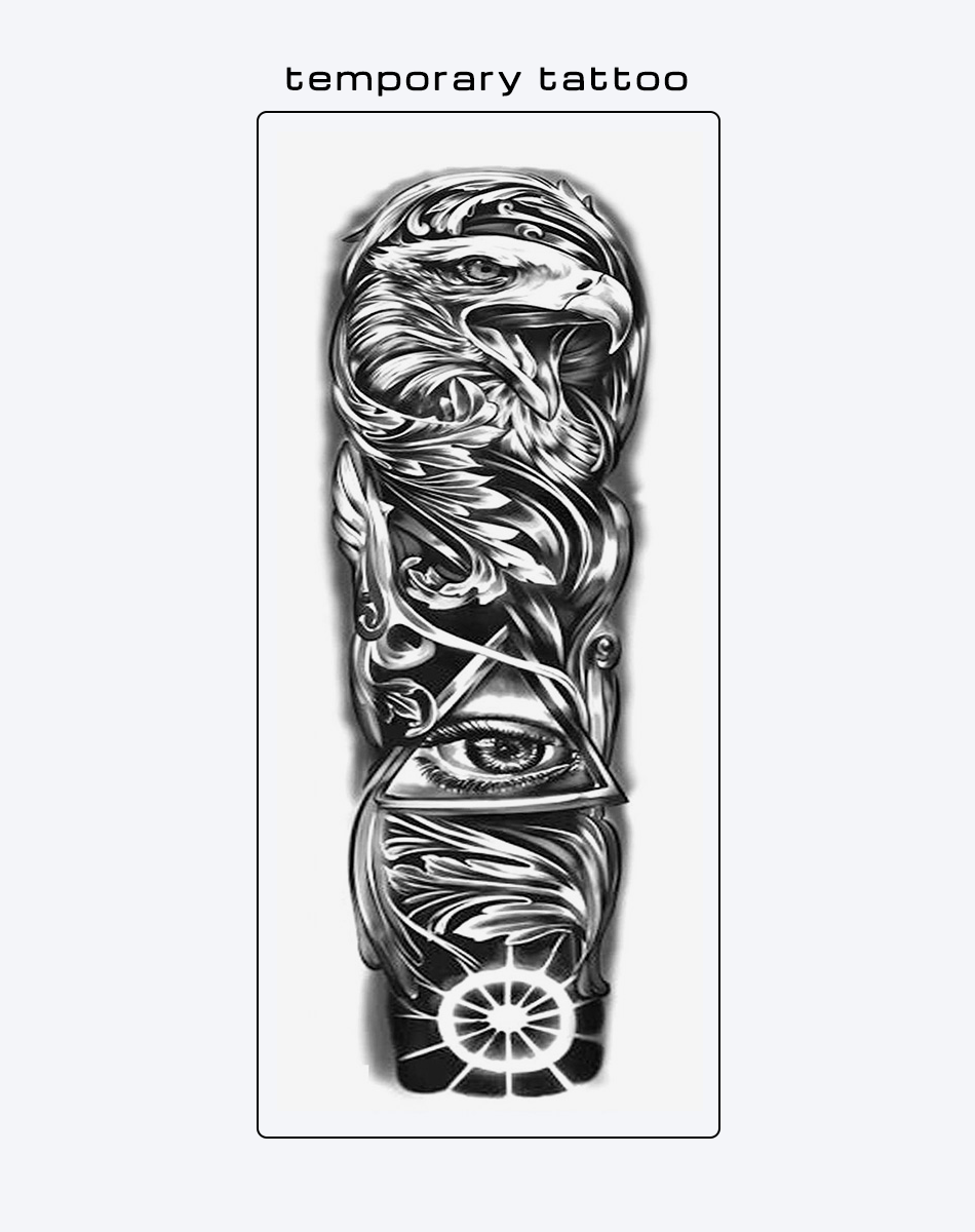 Eagle  All-Seeing Eye and Ornaments - Mystic Art