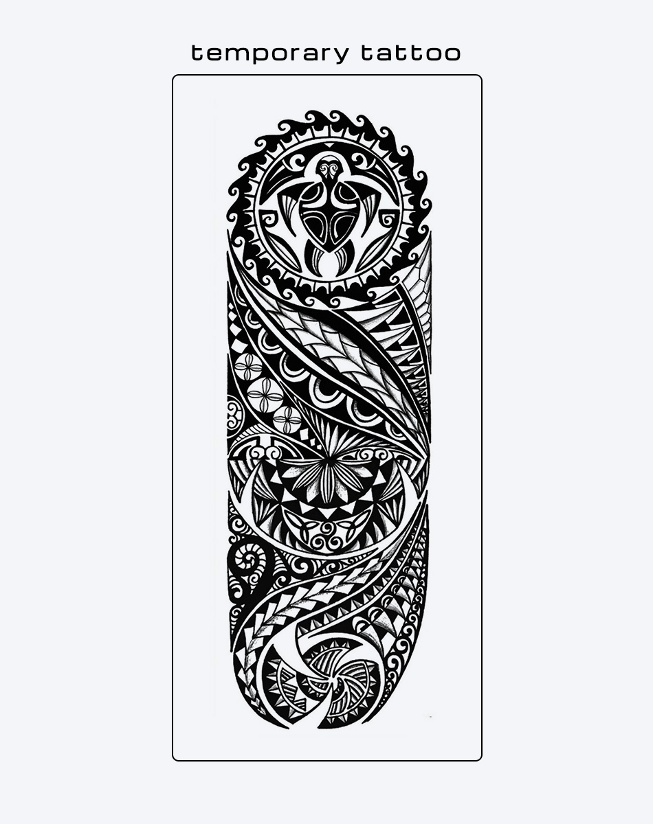 Phoenix & Totem Revival Temporary Tattoo - Power