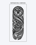 Phoenix & Totem Revival Temporary Tattoo - Power