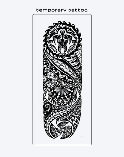 Phoenix & Totem Revival Temporary Tattoo - Power