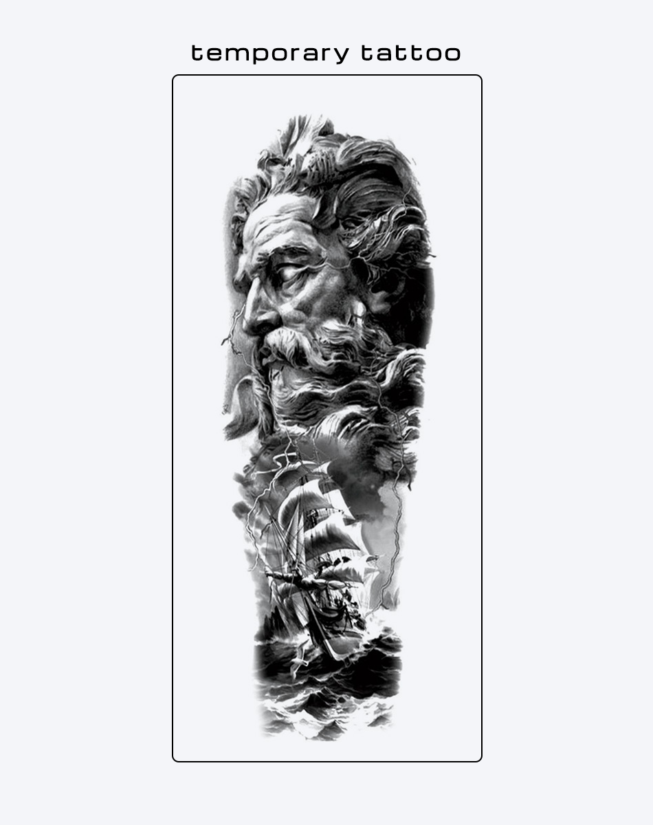 Mythical Figure and Sailing Ship - Epic Art