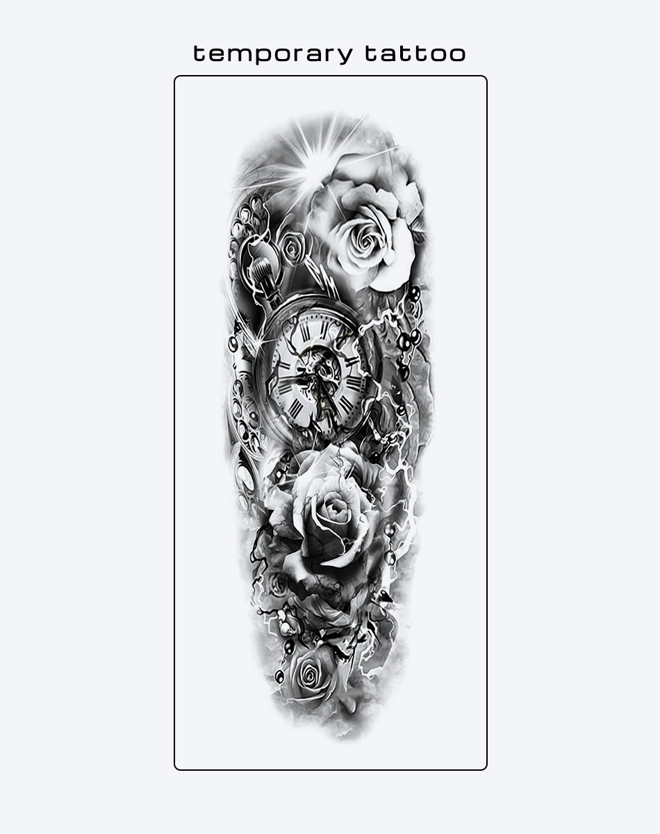 Darkness and Elegance - Gothic Fake Tattoos
