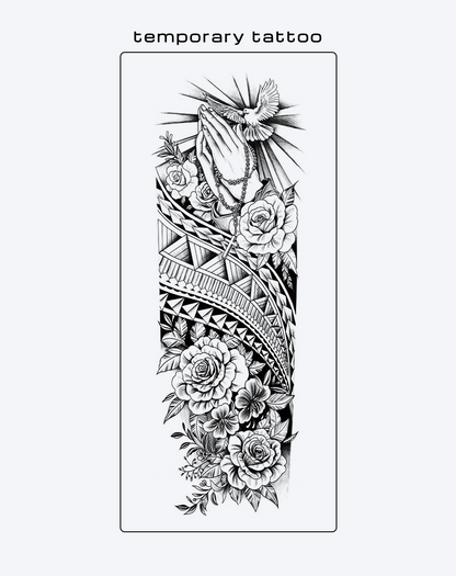 Phoenix & Totem Revival Temporary Tattoo - Power