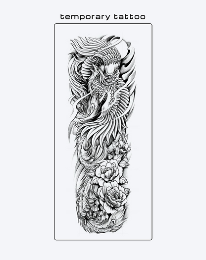 Phoenix & Totem Revival Temporary Tattoo - Power