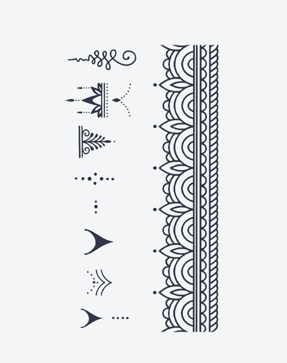 Temporary Tattoos - Mandala Muse Intricate Lace