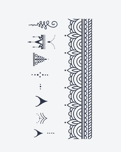 Temporary Tattoos - Mandala Muse Intricate Lace