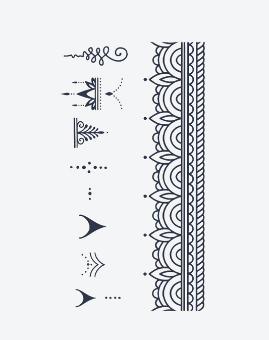 Temporary Tattoos - Mandala Muse Intricate Lace