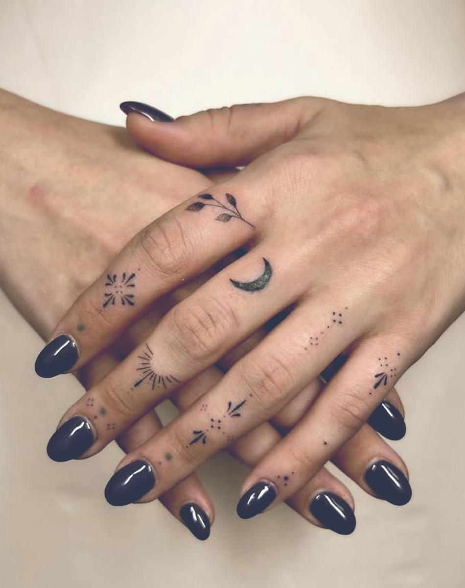 Starlit Harmony Temporary Tattoo Set