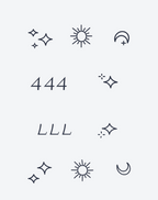 Temporary Tattoos - Cosmic Code 444 & Celestial