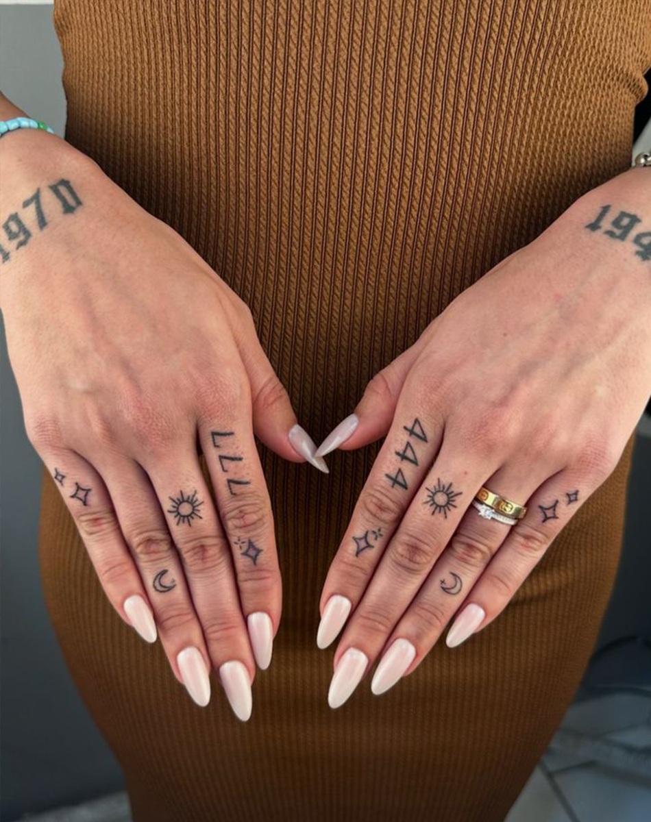 Angel Number 444 & Celestial Cosmic Code Tattoos