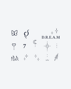 Whimsical Wishlist Micro Symbol Temporary Tattoos