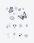 Temporary Tattoos - Stardust & Butterflies Celestial