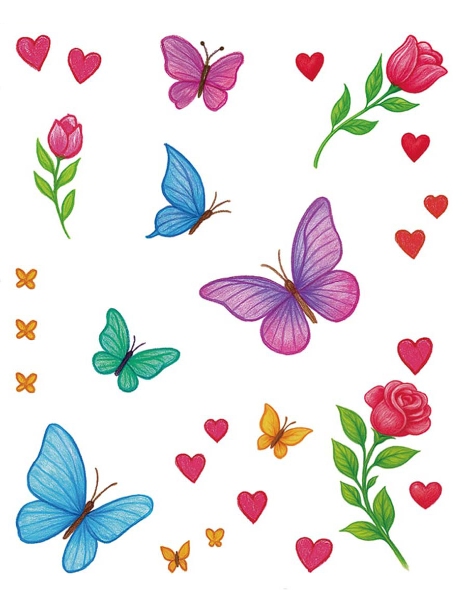 Butterfly Rose Heart