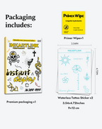 Good Vibes Temporary Tattoo | Floral Temporary Tattoos