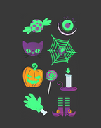 Luminous Halloween Tattoos Glow in Dark