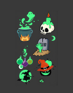 Luminous Halloween Tattoos Glow in Dark