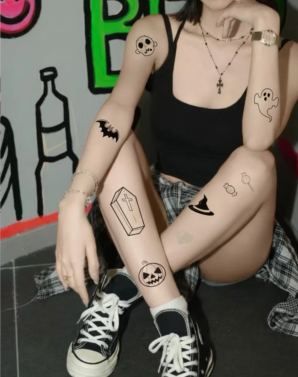 Luminous Halloween Tattoos – Glow in the Dark