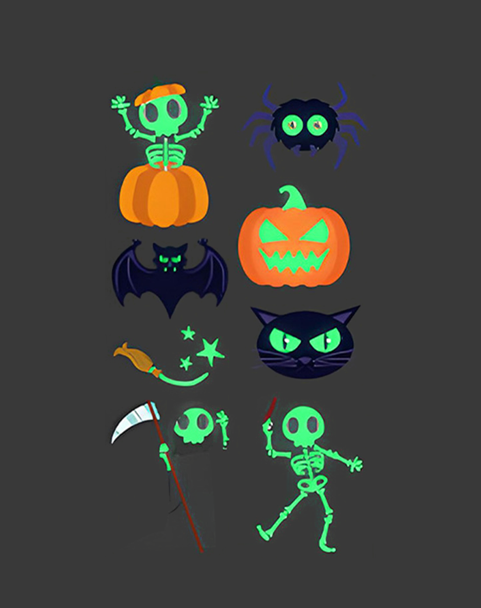 Luminous Halloween Tattoos – Glow in the Dark