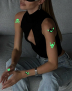 Luminous Halloween Tattoos – Glow in the Dark