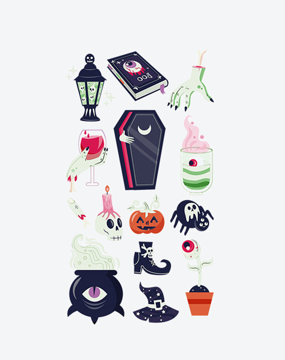 Luminous Halloween Tattoos – Glow Temporary Ink