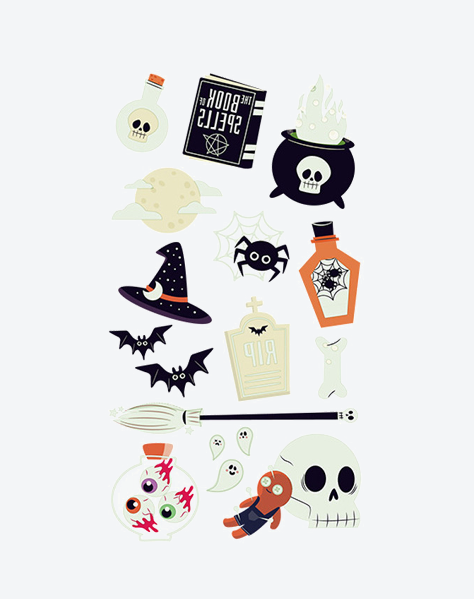 Luminous Halloween Tattoos for Party & Cosplay