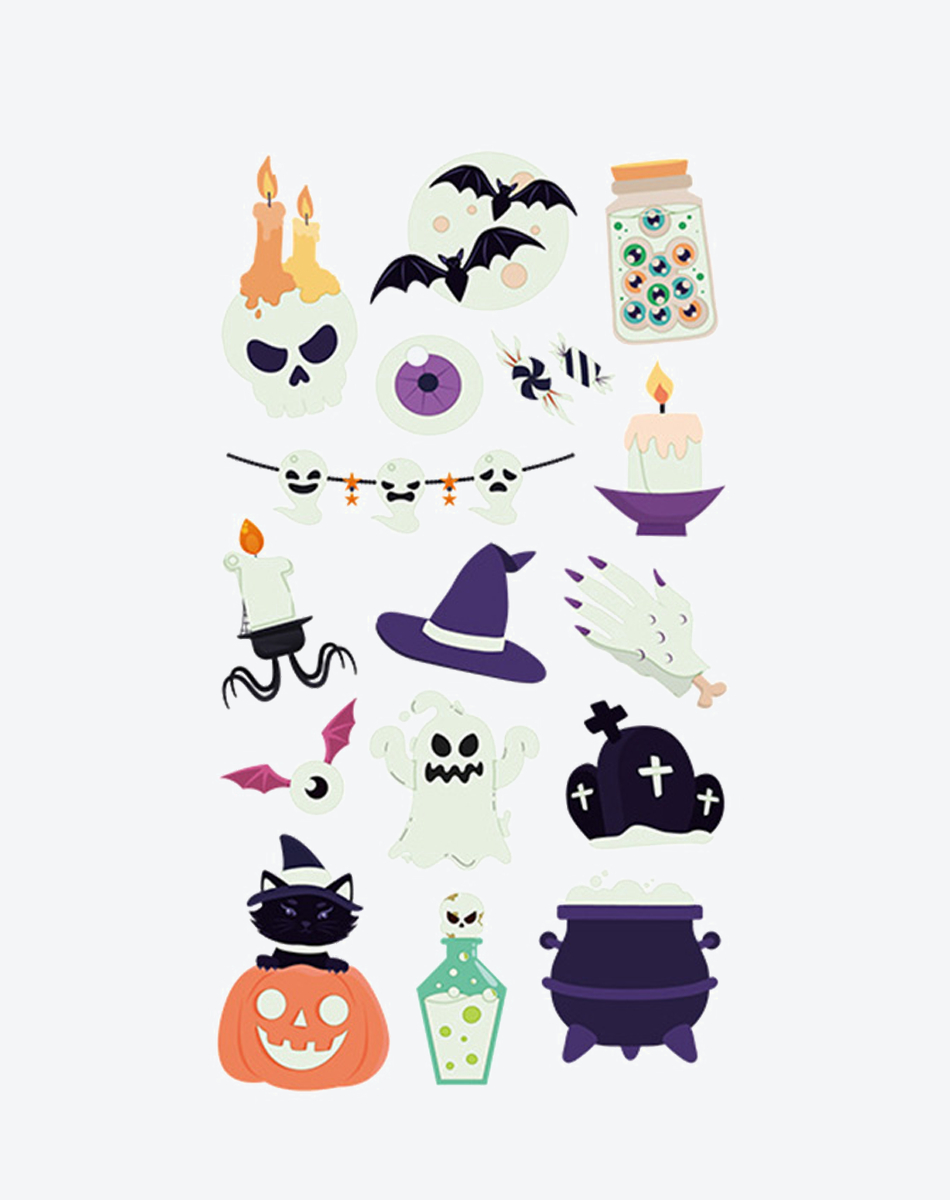 Luminous Halloween Tattoos – Glow Temporary Ink
